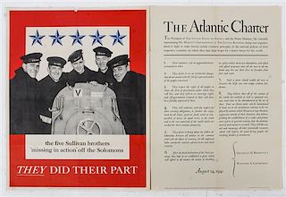 * A Group of Four WWII Posters Largest 31 7/8 x 24 inches.