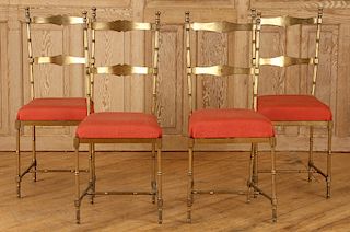 RARE SET 4 SIDE CHAIRS MANNER BILLY HAINES C.1950