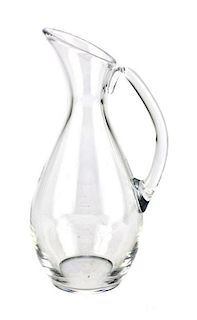 A Group of Three Baccarat Glass Wine Accessories, Height of tallest 10 1/2 inches.