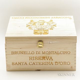 Ciacci Poccolomini d'Aragona Brunello di Montalcino Riserva Santa Caterina d'Oro 2010, 6 bottles (owc)