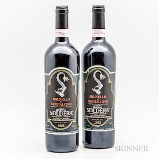Soldera (Case Basse) Brunello di Montalcino Riserva 2002, 2 bottles