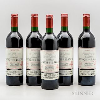 Chateau Lynch Bages 1990, 5 bottles
