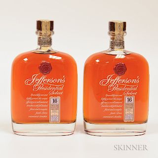 Jefferson's Presidential Select 16 Years Old, 2 750ml bottles