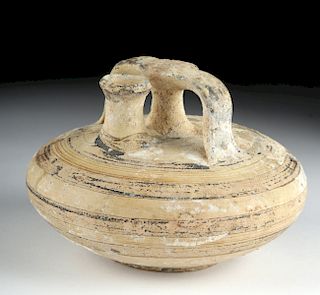 Mycenaean Pottery Spouted Stirrup Jar