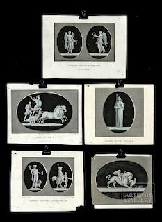 19th C. Engravings (5) - Pierres Gravee & Camee Antique