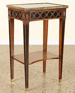 FRENCH DIRECTOIRE STYLE MAHOGANY MARBLE TOP STAND