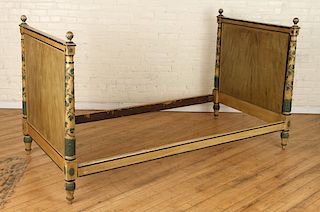 PAINTED FRENCH LOUIS XVI STYLE DAY BED