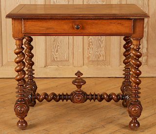 19TH CENTURY FRENCH WALNUT OCCASIONAL TABLE