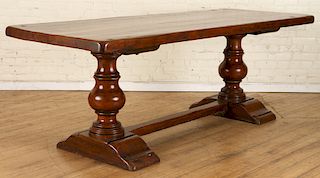 SUBSTANTIAL FRENCH OAK MONASTERY TABLE