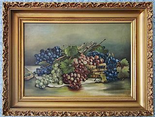 Unknown, , Still Life of Mixed Grapes, 1907