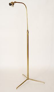 JACQUES ADNET STYLE BRASS FLOOR LAMP CIRCA 1950