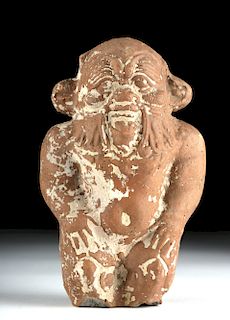 Romano-Egyptian Alexandrian Terracotta Effigy of Bes