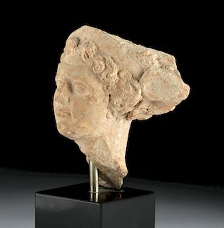 Greek Hellenistic Terracotta Bust of a Goddess