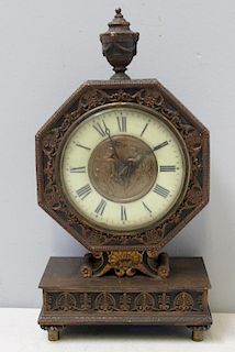Bronze Clock Attributed to J.E. Caldwell & Co