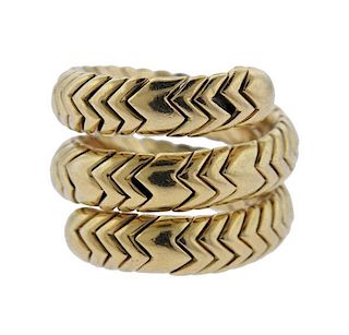 Bvlgari Bulgari Spiga Coil 18K Gold Ring