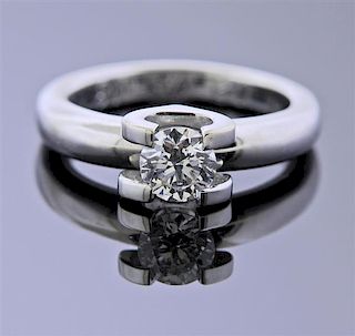 GIA 0.75ct E VS2 Diamond 18k Gold Engagement Ring 