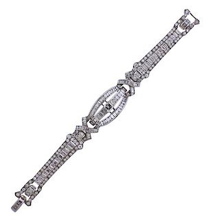 Platinum 12 Carat Diamond Bracelet 