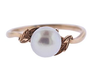 Mikimoto 14K Gold Pearl Ring