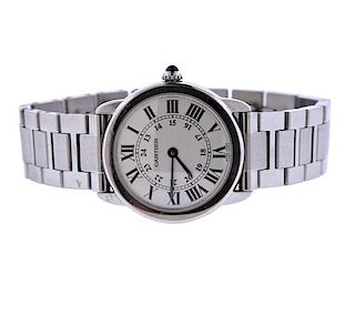 Cartier Rondo Solo De Cartier Steel Quartz Watch