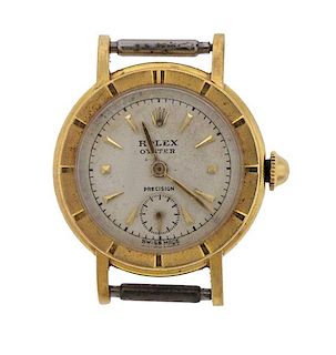 Vintage Rolex Oyster 18K Gold Manual Wind Watch