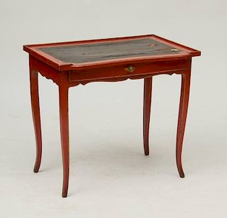 LOUIS XV PROVINCIAL PAINTED WRITING TABLE
