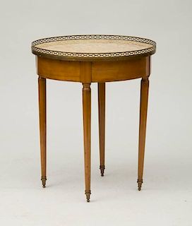 DIRECTOIRE BRASS-MOUNTED FRUITWOOD BOUILLOTTE TABLE