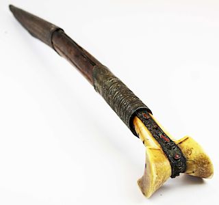 early 19th c Turkish Ottoman Yataghan sword