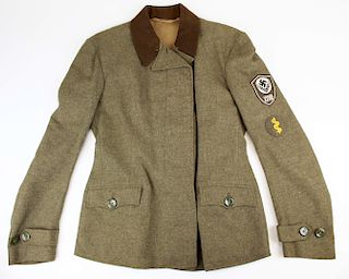 WWII German Woman's RAD tunic with medic patch