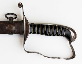 early 20th c nickel plated police or cadet sword