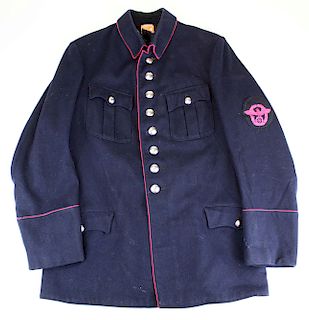 WWII German Fire/ Police 8 button tunic