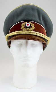 restored WWII German helmet, replica caps