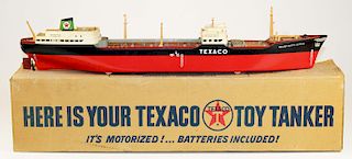 Texaco toy tanker ship with original box