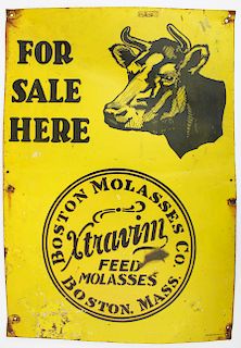 Boston Molasses Xtravim Feed Molasses sign