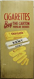 Cigarettes Buy The Carton steel sign