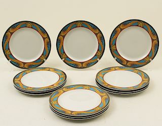 SET OF 12 VERSACE ROSENTHAL GERMANY LUNCHEON PLATES