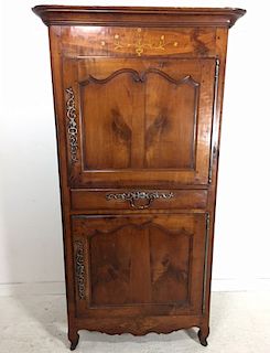 19TH C. LOUIS XV STYLE FRUITWOOD BONNETIERE