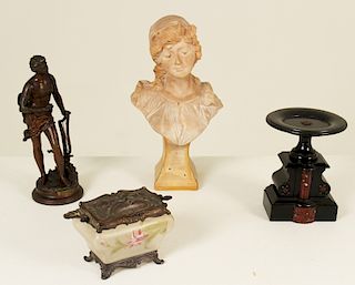 4 PIECE MISC. LOT OF FRENCH OBJECTS