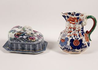 TWO PIECES OF ENGLISH PORCELAIN