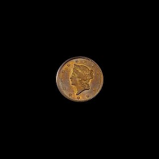 A United States 1851 Liberty Head: Type I $1 Gold Coin