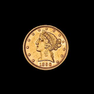 * A United States 1898 Liberty Head $5 Gold Coin