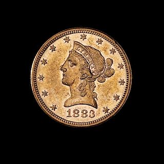 * A United States 1883 Liberty Head $10 Gold Coin