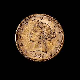 * A United States 1894 Liberty Head $10 Gold Coin
