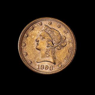 * A United States 1898 Liberty Head $10 Gold Coin