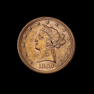 * A United States 1899 Liberty Head $10 Gold Coin