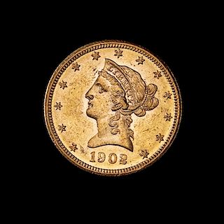 * A United States 1902-S Liberty Head $10 Gold Coin