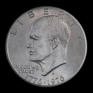 A United States 1976-D Eisenhower: Type 2 $1 Coin