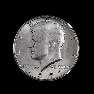A United States 1977-D Kennedy 50c Coin