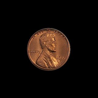 A United States 1955-S Lincoln 1c Coin
