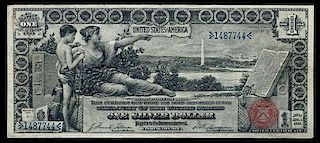 * A United States Series 1896 Educational $1 Silver Certificate