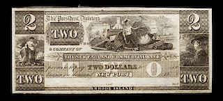 * Obsolete $2 Bank Note: The New England Commercial Bank